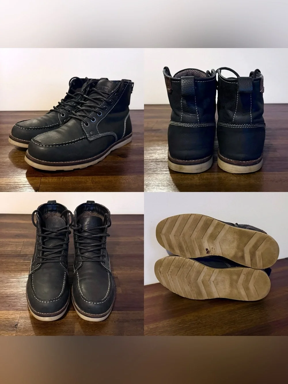 Crevo Boots Black Leather Buck 226 Heritage - Men SIZE 10 Rugged Chukka DEAL